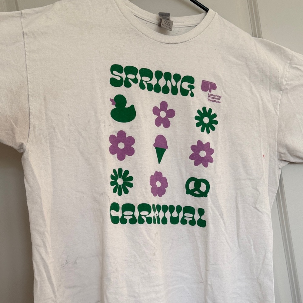 Spring Carnival Kids T-Shirt - White, Green, Purple